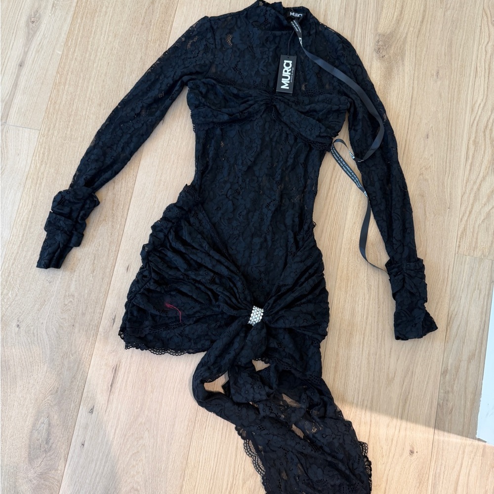 Murci black lace mini dress - Picture 5 of 7